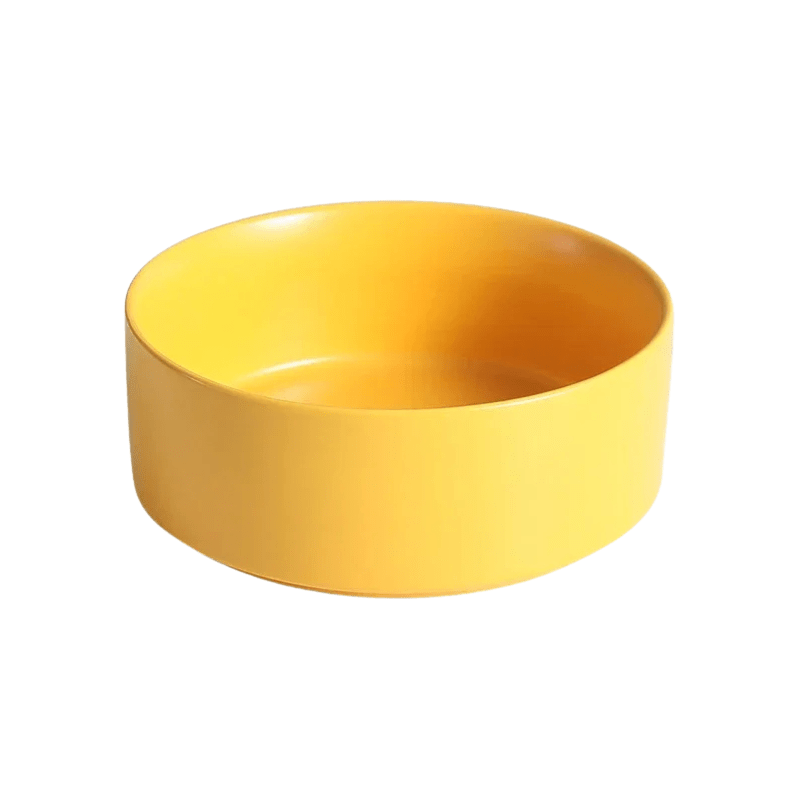 Ceramic Pet Bowl - Double Bowl Wooden Stand with Placemat - Ceramic Pet Bowl - Hurbane Home
