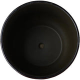 Ceramic Planter – 8 - Inch Textured Taupe Pot with Saucer - Hurbane Home