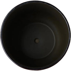 Ceramic Planter – 8 - Inch Textured Taupe Pot with Saucer - Hurbane Home