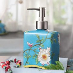 Ceramic Soap Dispenser Pump - Stylish Moisturizer Storage for Kitchen & Bathroom - ceramic soap dispenser - Hurbane Home