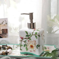 Ceramic Soap Dispenser Pump - Stylish Moisturizer Storage for Kitchen & Bathroom - ceramic soap dispenser - Hurbane Home