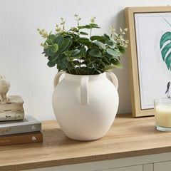 Ceramic Stoneware Vase with Textured Design for Elegant Home Décor - Textured Ceramic Vase - Hurbane Home