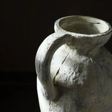 Ceramic Vase – Handmade Distressed Farmhouse Crackle Glaze Centerpiece - Hurbane Home