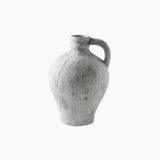 Ceramic Vase – Handmade Distressed Farmhouse Crackle Glaze Centerpiece - Hurbane Home