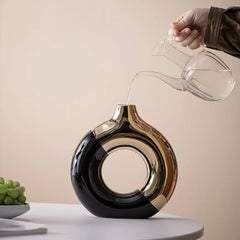 Ceramic Vase – Nordic Luxury Glazed Flower Centerpiece for Modern Tables - Hurbane Home