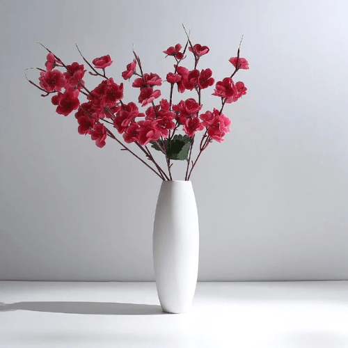 Ceramic Vase – Nordic Textured Tabletop Centerpieces for Modern Shelves - Hurbane Home