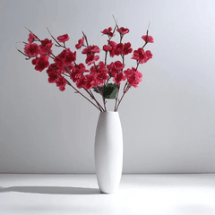Ceramic Vase – Nordic Textured Tabletop Centerpieces for Modern Shelves - Hurbane Home