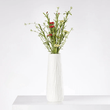 Ceramic Vase – Nordic Textured Tabletop Centerpieces for Modern Shelves - Hurbane Home