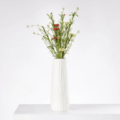 Ceramic Vase – Nordic Textured Tabletop Centerpieces for Modern Shelves - Hurbane Home