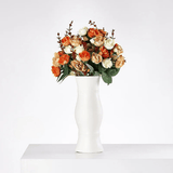 Ceramic Vase – Nordic Textured Tabletop Centerpieces for Modern Shelves - Hurbane Home