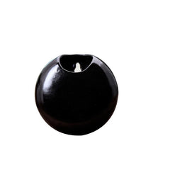 Ceramic Wall Hanging Vase – Porcelain Round Mounted Floral Decor - Hurbane Home