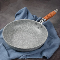 Ceramic Wok Pan – 11 - Inch Stone - Coated Induction Ready Skillet - Hurbane Home