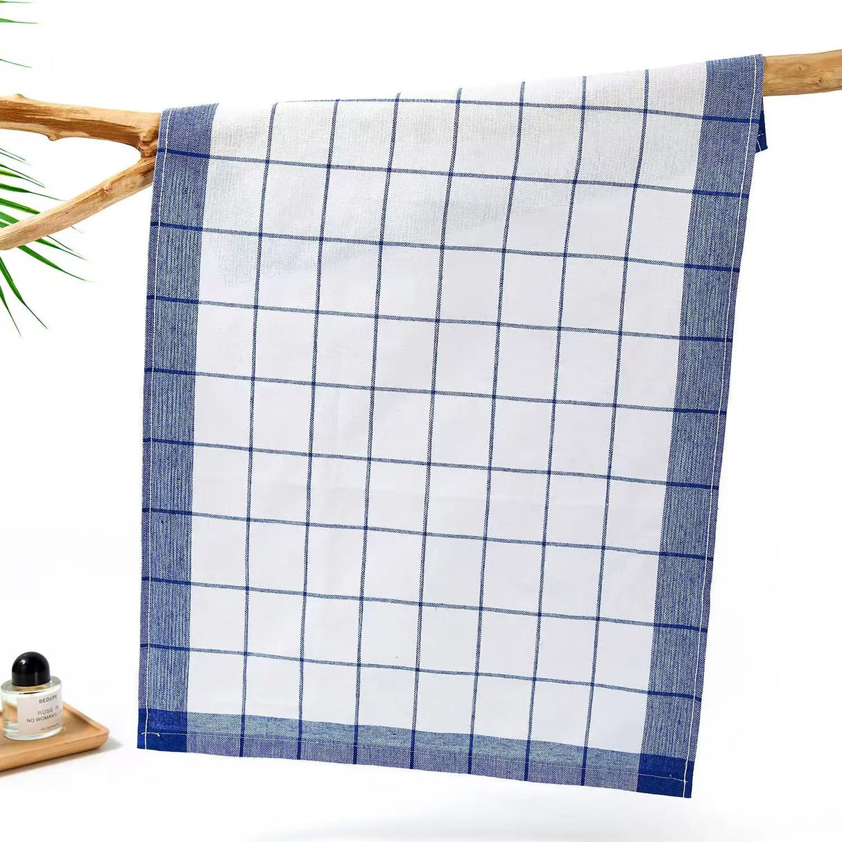 Checkered Kitchen Towels - 100% Cotton, Absorbent & Durable for Cooking - 100 Cotton Kitchen Towels - Hurbane Home