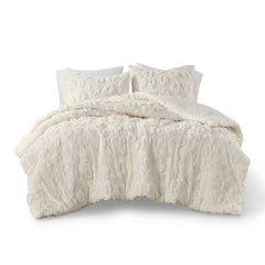 Chenille King Comforter - Elegant Gray Puff Quilt for Luxurious Bedding - Puff Quilt Comforter - Hurbane Home