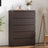 Chest of Drawers - Sleek Black 5 - Drawer Dresser for Stylish Storage Solution - Hurbane Home