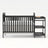 Children's Bed with Ladder - Sturdy Wooden Twin Frame for Safe Sleep - Wooden Baby Crib - Hurbane Home