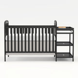 Children's Bed with Ladder - Sturdy Wooden Twin Frame for Safe Sleep - Wooden Baby Crib - Hurbane Home