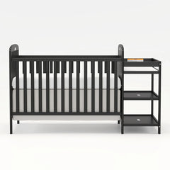 Children's Bed with Ladder - Sturdy Wooden Twin Frame for Safe Sleep - Wooden Baby Crib - Hurbane Home
