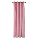Childrens Curtains – Romantic Star Sheer Double - Layer Window Drapes - Hurbane Home