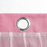 Childrens Curtains – Romantic Star Sheer Double - Layer Window Drapes - Hurbane Home