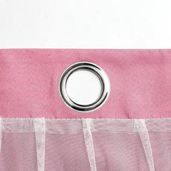 Childrens Curtains – Romantic Star Sheer Double - Layer Window Drapes - Hurbane Home