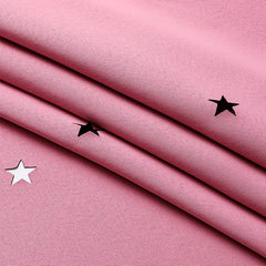 Childrens Curtains – Romantic Star Sheer Double - Layer Window Drapes - Hurbane Home