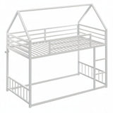 Children's Twin Bed Frame with Ladder - Durable Design for Safety & Comfort - Kids Twin Bed Frame - Hurbane Home