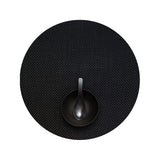 Chilewich Basketweave Round Vinyl Placemats Set of Four