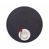 Chilewich Mini Basketweave Round Placemats Set of Four Vinyl