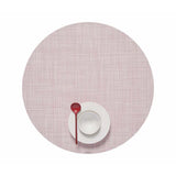 Chilewich Mini Basketweave Round Placemats Set of Four Vinyl