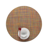 Chilewich Mini Basketweave Round Placemats Set of Four Vinyl