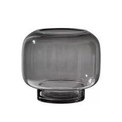 Circular Glass Vase for Elegant Flower Arrangement - Unique Home Decor Piece - round glass vase - Hurbane Home