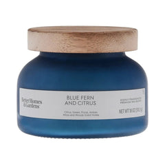 Citrus Scent Candles – Blue Fern 2 - Wick Frosted Jar - Hurbane Home