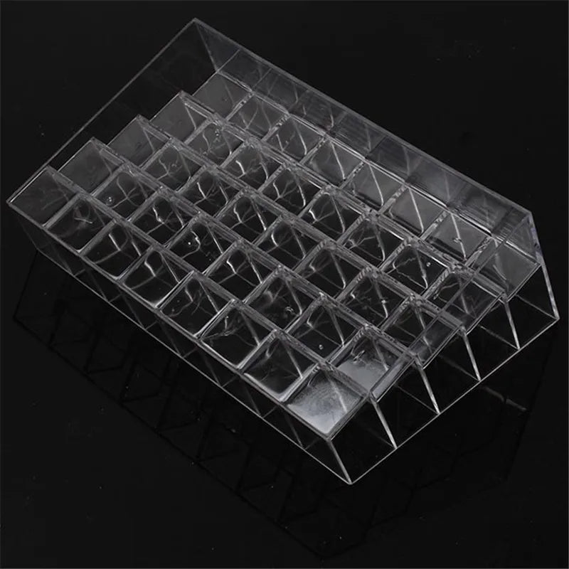 Clear Acrylic Makeup Storage Box - Cosmetic Organizer with Shelves - Acrylic Makeup Organizer - Hurbane Home