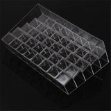 Clear Acrylic Makeup Storage Box - Cosmetic Organizer with Shelves - Acrylic Makeup Organizer - Hurbane Home
