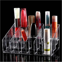 Clear Acrylic Makeup Storage Box - Cosmetic Organizer with Shelves - Acrylic Makeup Organizer - Hurbane Home