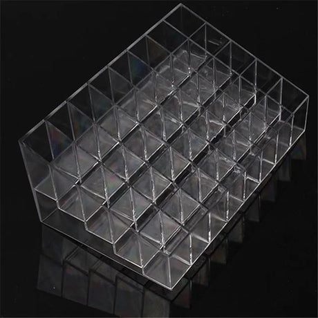 Clear Acrylic Makeup Storage Box - Cosmetic Organizer with Shelves - Acrylic Makeup Organizer - Hurbane Home