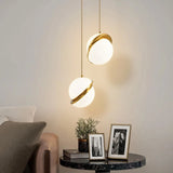 Close-up of cluster pendant light glass texture