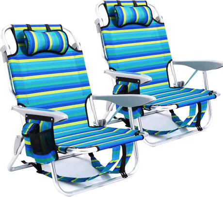 coastal outdoor camping chair shown folded for easy transport