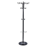 Coat Rack Stand - 67 Inch Marble Base 16 Hook Organizer - Coat Rack Stand - Hurbane Home