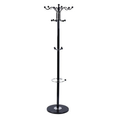 Coat Rack Stand - 67 Inch Marble Base 16 Hook Organizer - Coat Rack Stand - Hurbane Home