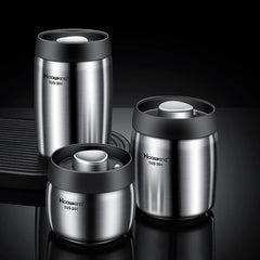 Coffee Bean Jar – Vacuum Sealed Coffee Canister for Fresh Airtight Storage - Hurbane Home