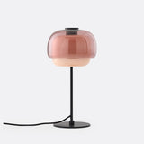 Second colourway of the glass table lamp with rounded shade