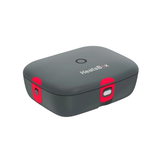 battery operated heated lunch box warming meal on office desk