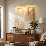 Cordless rechargeable linear LED wall sconce alternative angle view 13