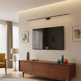 Cordless rechargeable linear LED wall sconce alternative angle view 19
