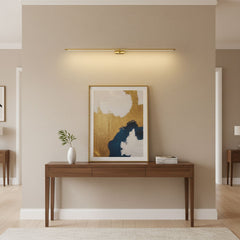 Cordless rechargeable linear LED wall sconce close detail view 20