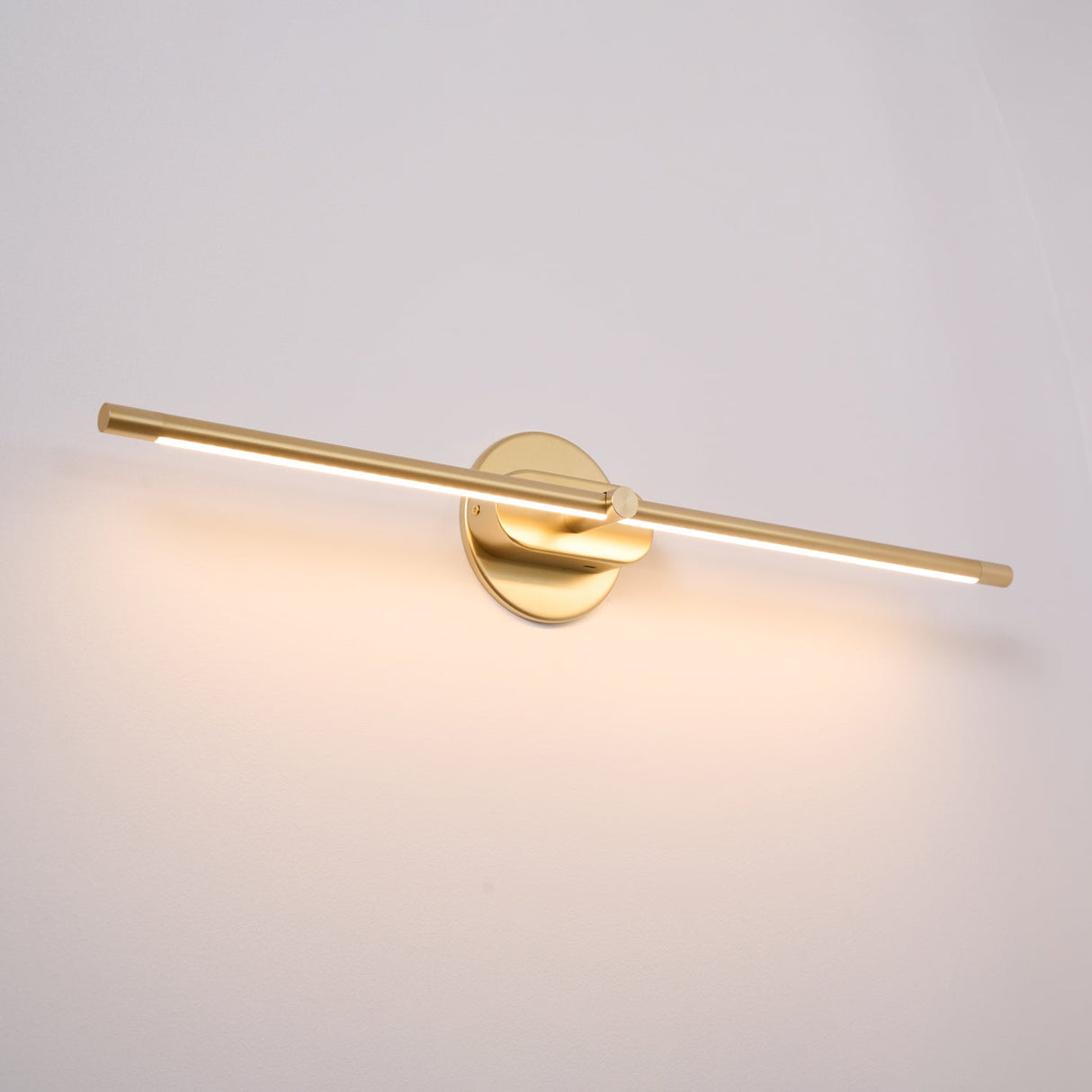Cordless rechargeable linear LED wall sconce alternative angle view 31