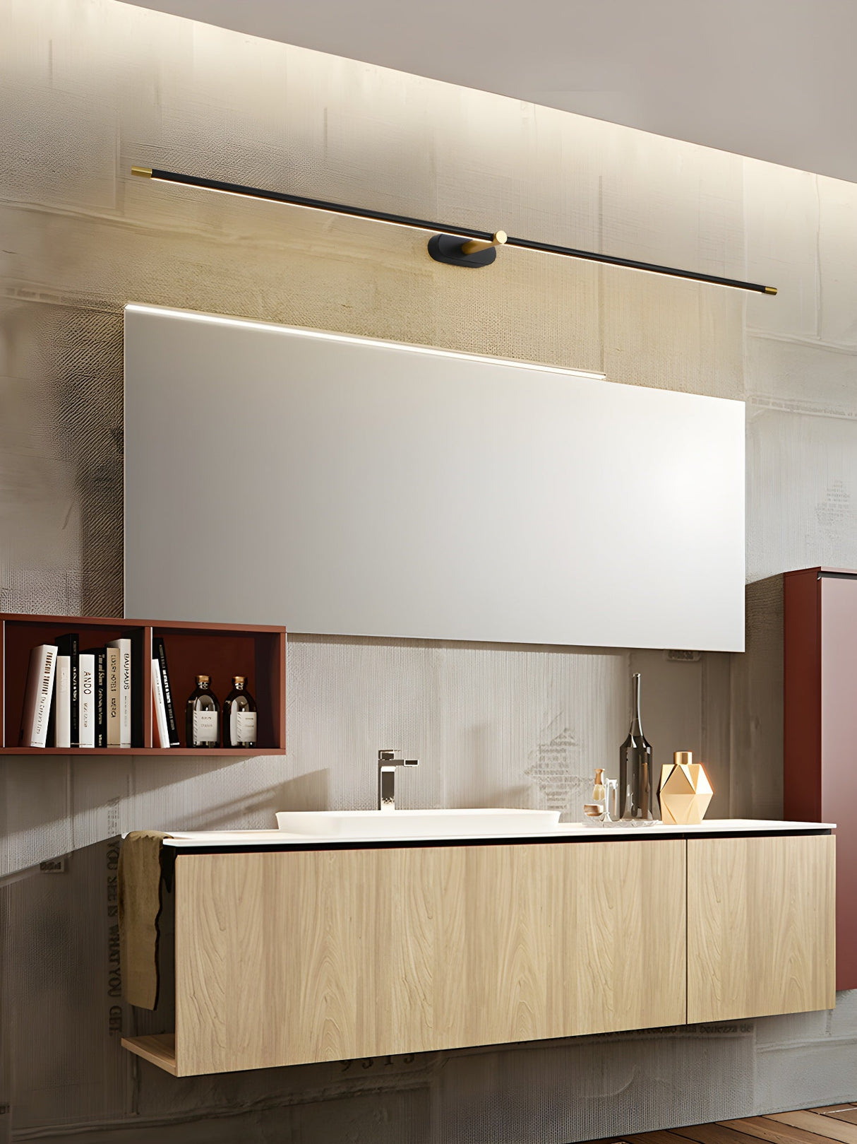 Cordless rechargeable linear LED wall sconce further product image 34