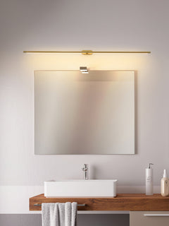 Cordless rechargeable linear LED wall sconce close detail view 56